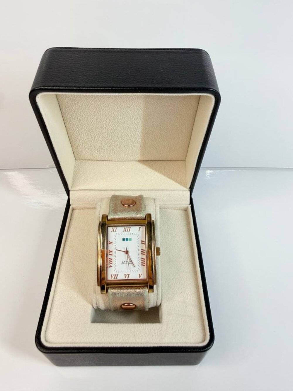 La Mer Collections Wrap Watch – Rose Gold & Pearl Shimmer